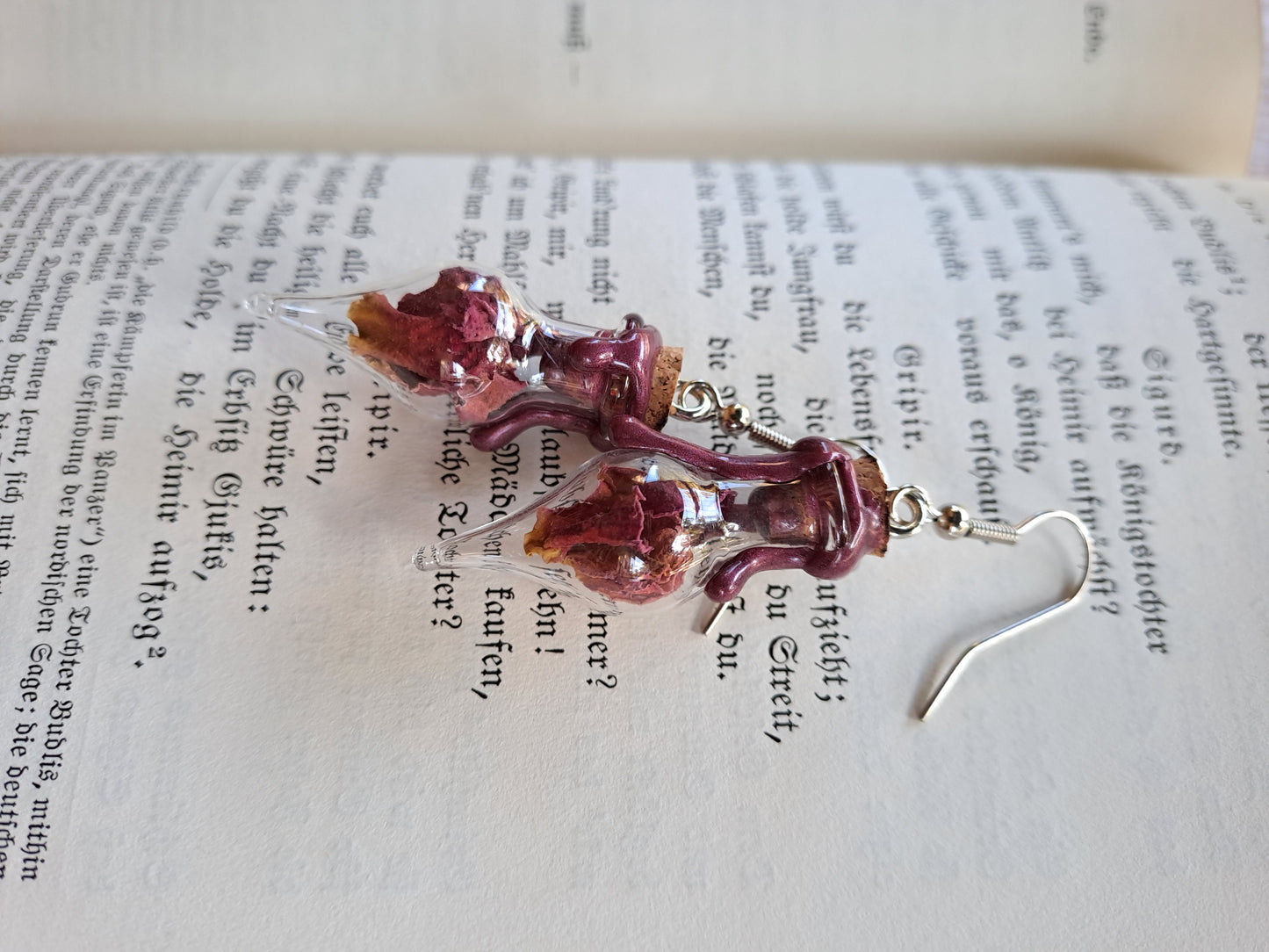 Dark Rose Alchemist Earrings