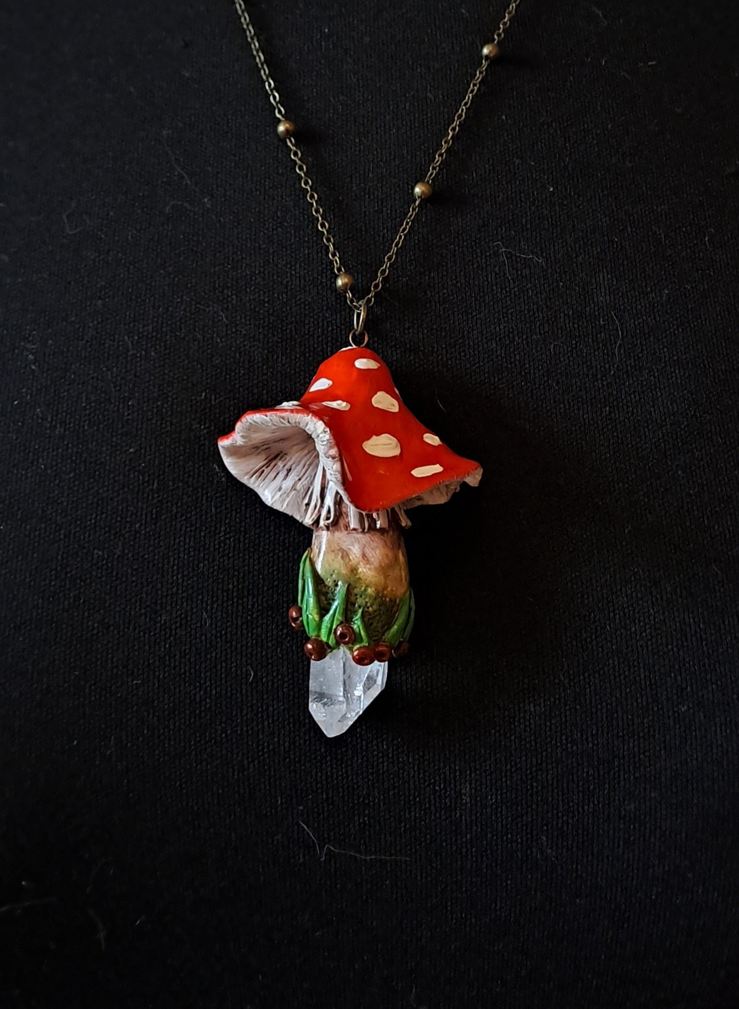 Amanita Crystal Necklace
