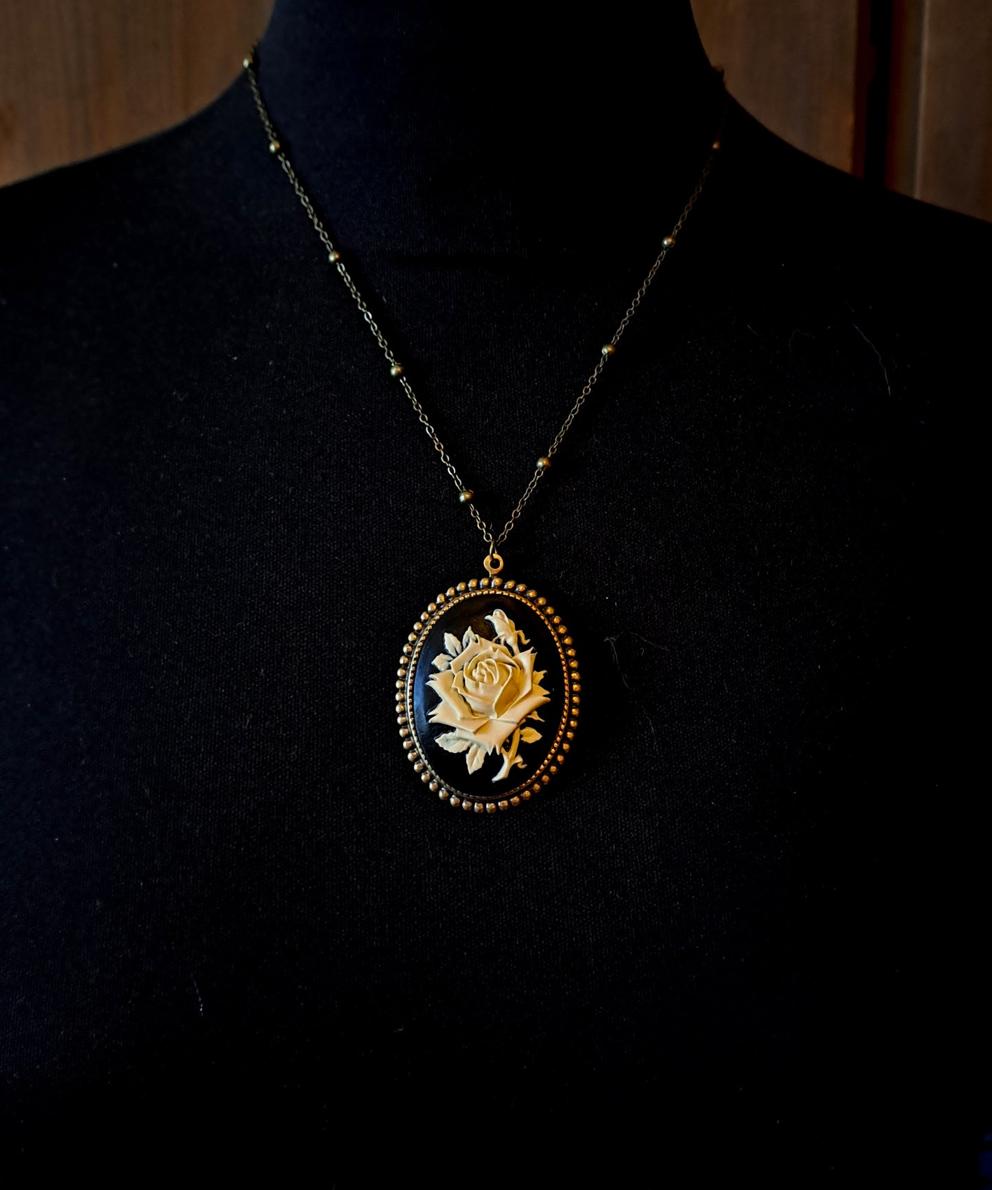 Rose Cameo Necklace