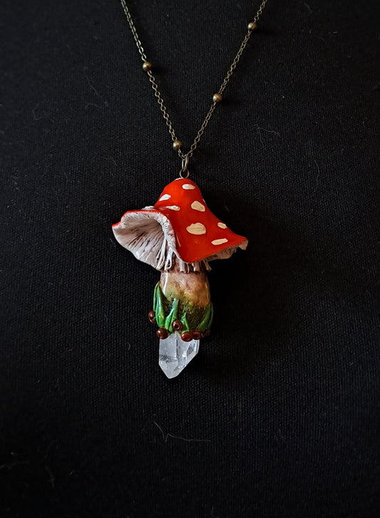 Amanita Crystal Necklace